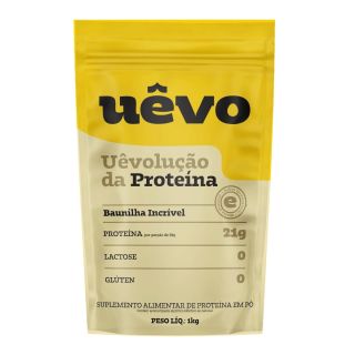 Proteína Uêvo 1kg - Sabor Baunilha - Suplemento Proteico Sabor:Baunilha 1