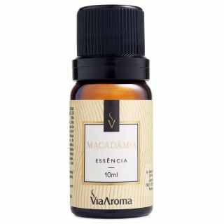 Essência Macadâmia 10ml Clássica Via Aroma para Aromatizador Elétrico